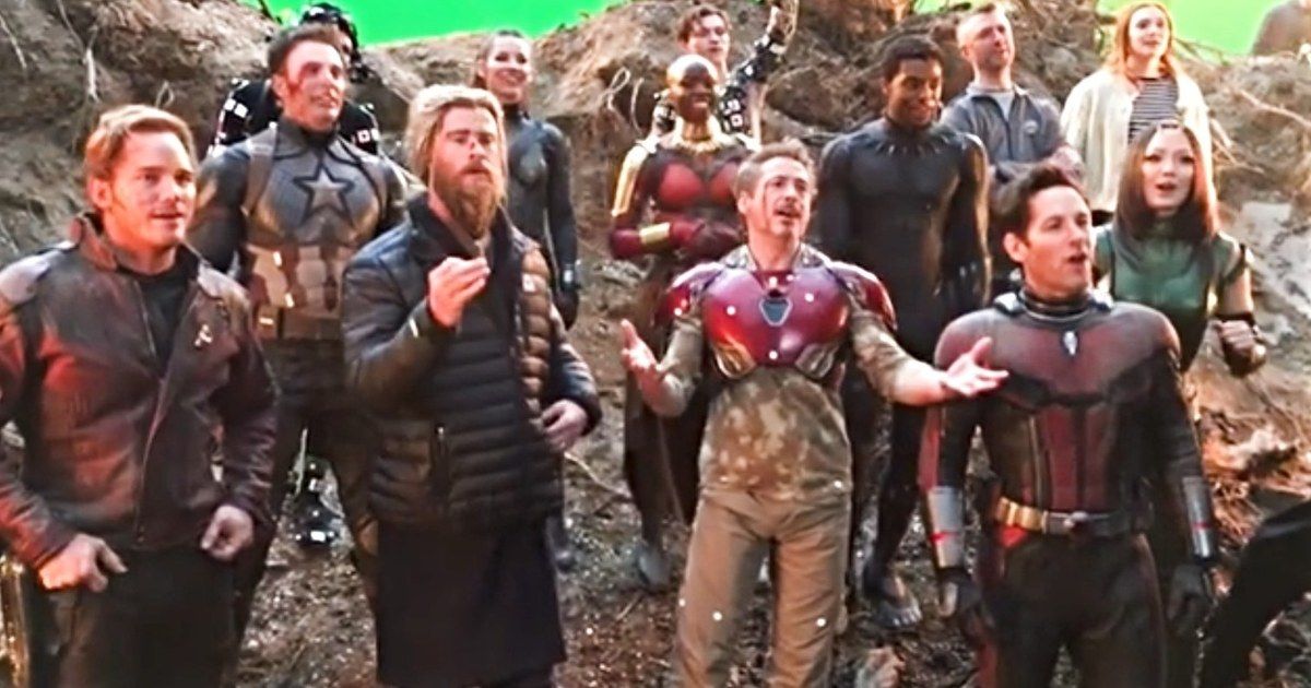 More Avengers: Endgame Set Videos Flood in from Chris Evans &amp; Robert Downey Jr.