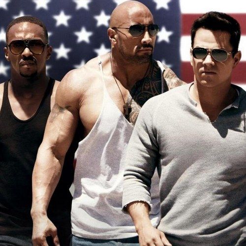 Pain &amp; Gain Poster with Dwayne Johnson and Mark Wahlberg