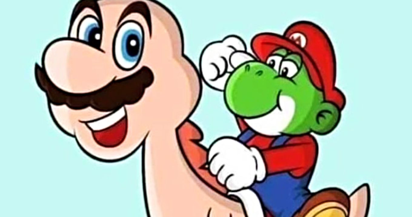 rijk Dusver aanklager Mario & Yoshi Fan-Art Pulls a Body-Swap Switcheroo and It's Disturbing