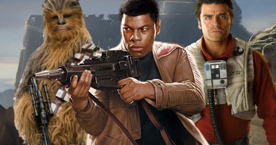 Chewbacca, Finn and Poe Are on a Mission in Latest Star Wars 9 Set Photos