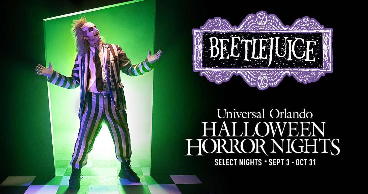 Beetlejuice Haunted House Is Coming to Halloween Horror Nights Orlando for 30th Anniversary