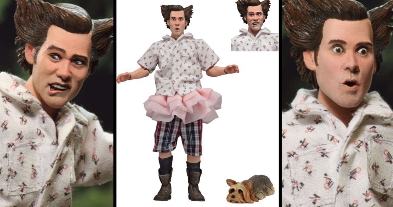NECA Unveils Ace Ventura Shady Acres Action Figure with Wiggles the Dog