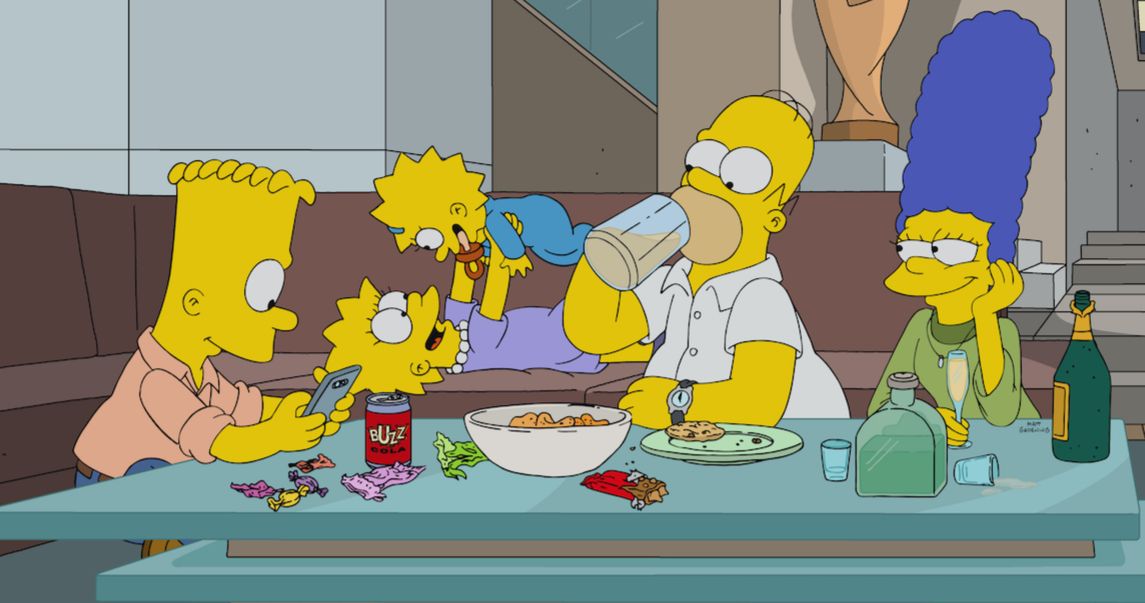 Treehouse of Horror XXXII Images Tease a Simpsons Parasite Spoof