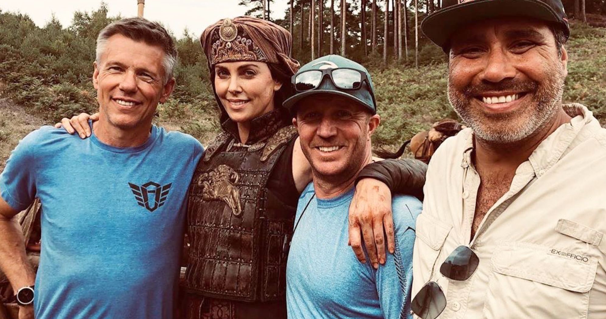 Charlize Theron Thanks The Old Guard Stunt Team with Throwback Photo
