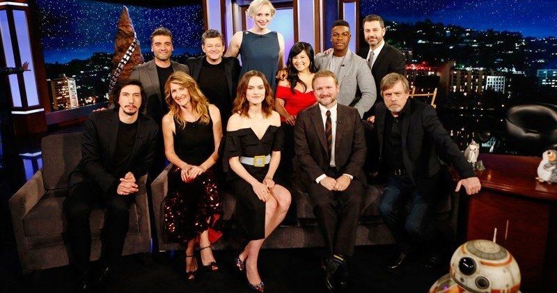 Watch The Last Jedi Cast Reveal Star Wars 8 Secrets on Kimmel