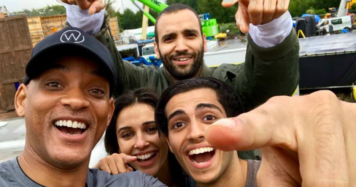 Will Smith Shares Aladdin Selfie as Shooting Begins
