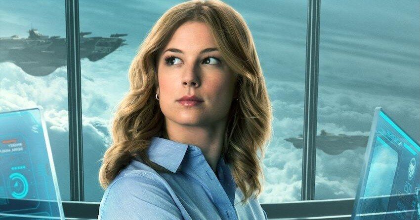 Captain America 2 Poster with Emily Van Camp as Agent 13