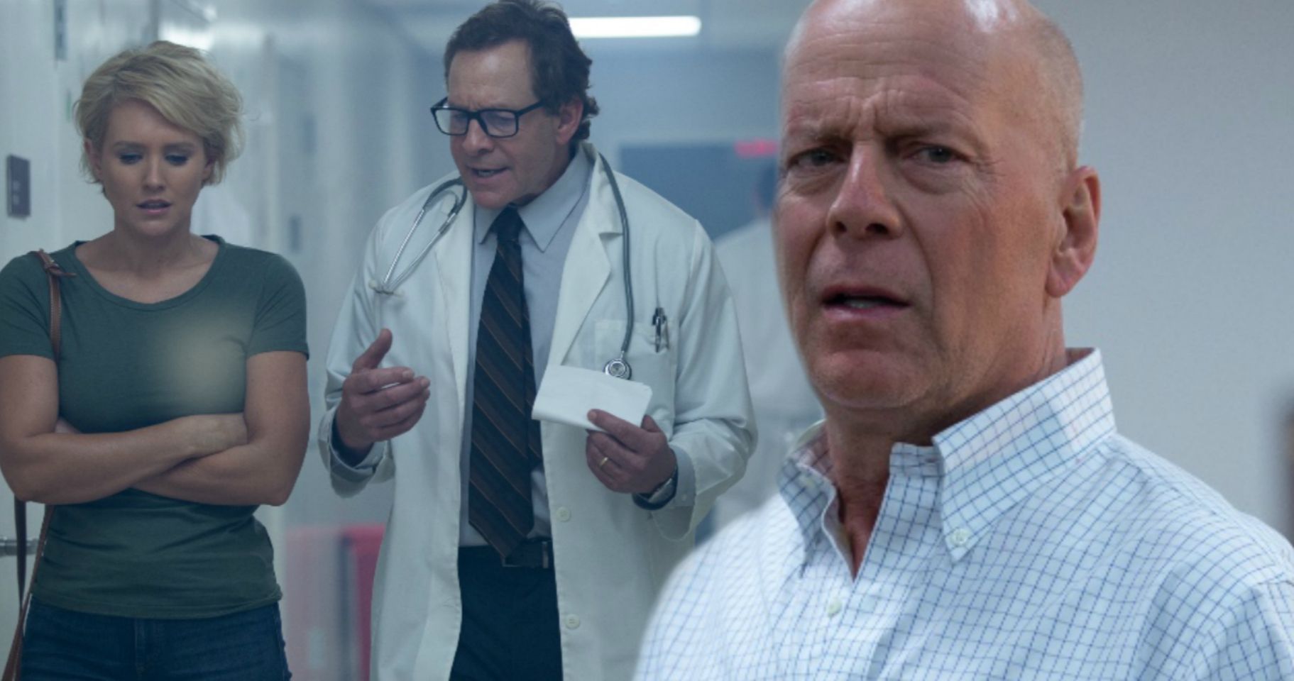 Trauma Center Trailer Teams Bruce Willis with Police Academy Legend Steve Guttenberg