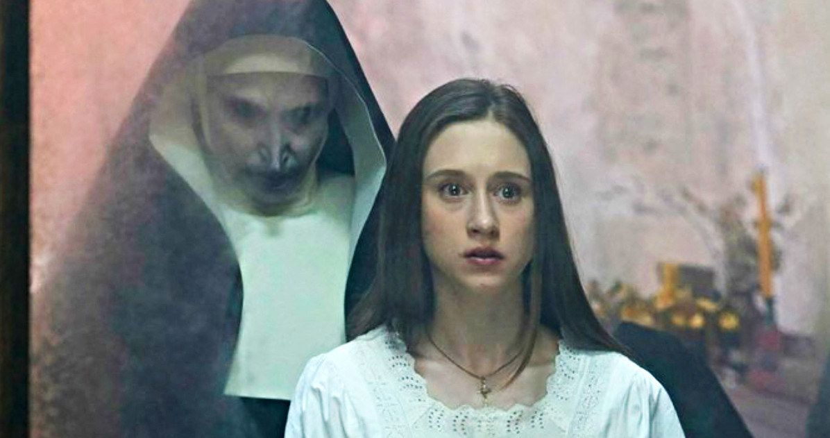 The Nun Terrorizes Taissa Farmiga in New Conjuring Spin-Off Image
