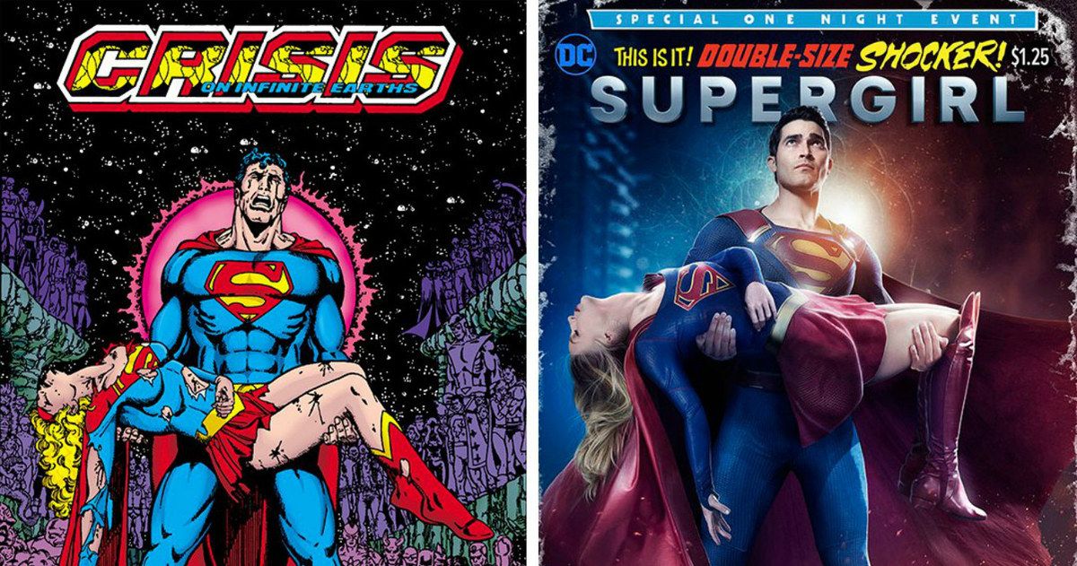 Supergirl Season 2 Poster Recreates Crisis on Infinite Earths Cover