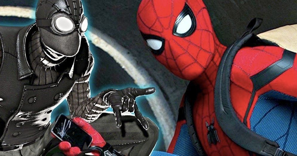 Better Look at Spider-Man: Far From Home Stealth Suit Reveals Spider-Man Noir Design?