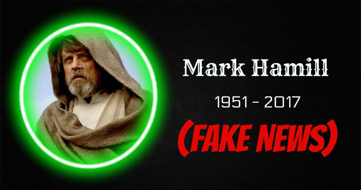 Mark Hamill Has Fun with Fake News of His Death