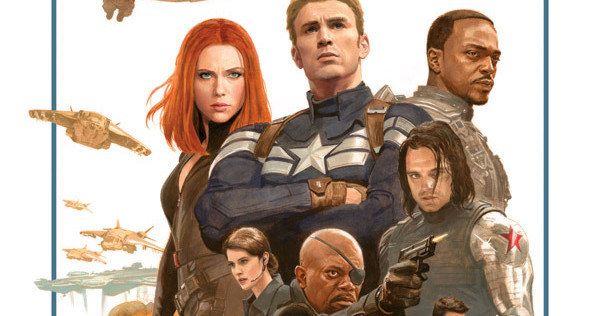 Captain America: The Winter Soldier Retro Poster