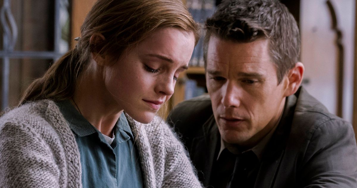 Regression First Look Photo with Emma Watson and Ethan Hawke
