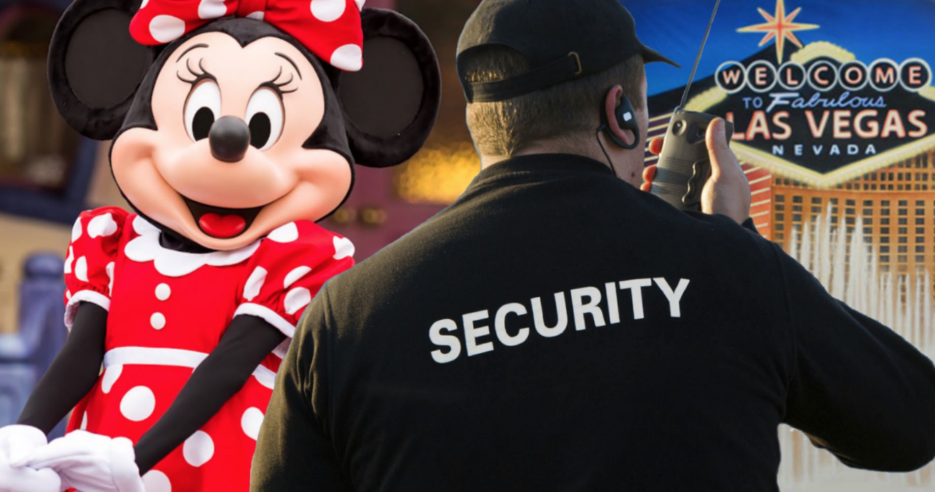 Watch as a Minnie Mouse Performer Gets in Vicious Street Fight with Vegas Security