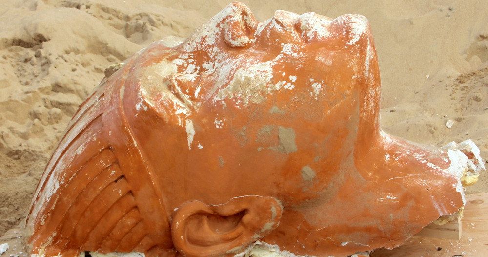 90-Year-Old Sphinx Prop from DeMille's Ten Commandments Unearthed