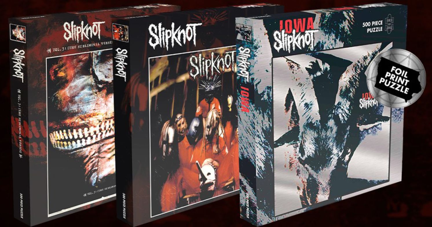 Slipknot Is Releasing Three Heavy Metal Jigsaw Puzzles Featuring Iconic Cover Art