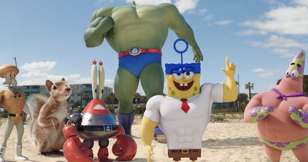 Spongebob Movie Sponge Out of Water Super Bowl Trailer