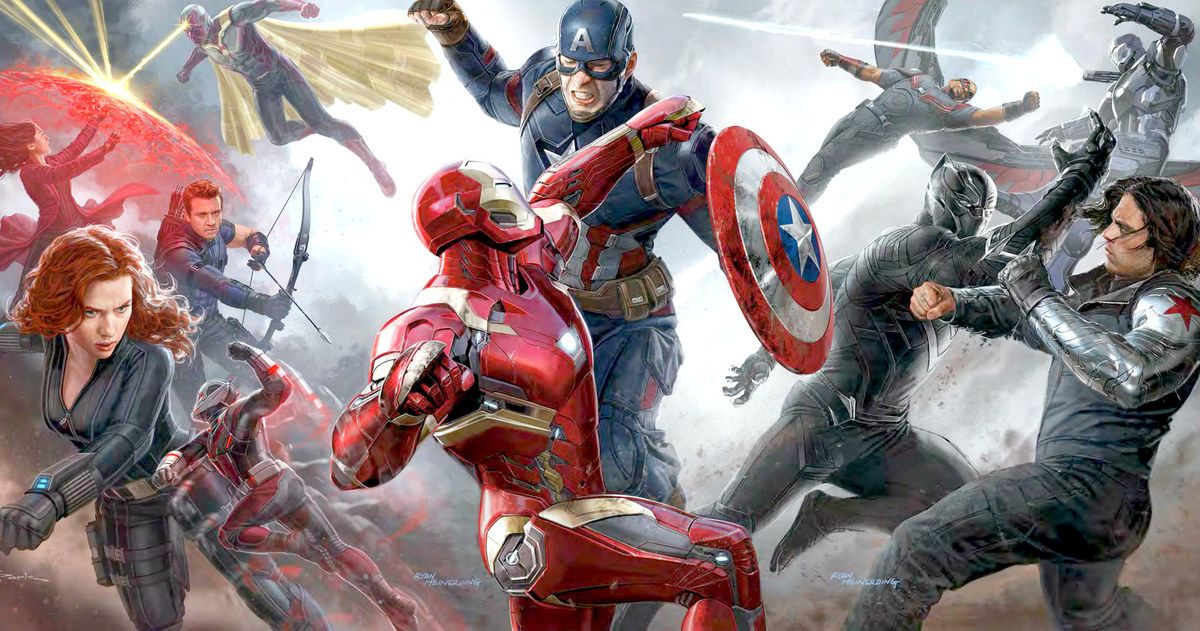 Captain America: Civil War Art Shows Epic Superhero Battle
