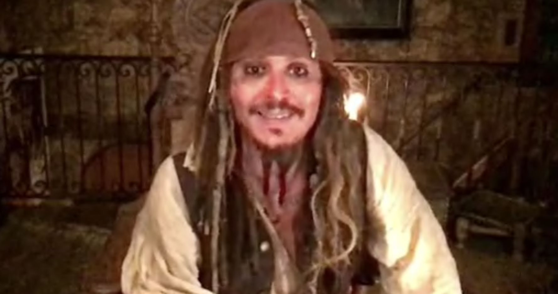 Johnny Depp Suits Up as Captain Jack Sparrow for Virtual Children's Hospital Visit