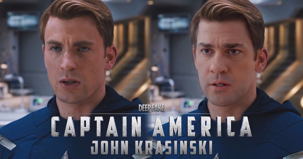 John Krasinski Becomes Captain America in Avengers Deepfake Video