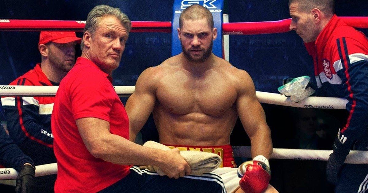 Dolph Lundgren and Florian Munteanu in Rocky spinoff Creed 2