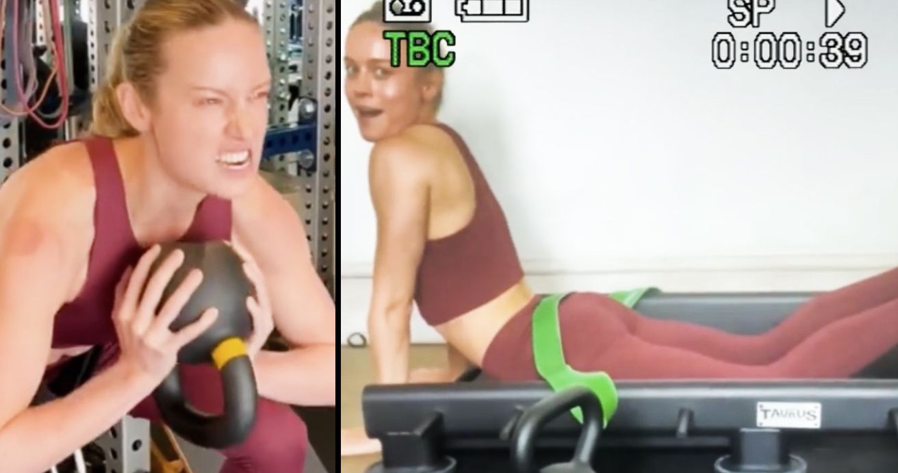 The Marvels Workout Video Puts Brie Larson's Superhero Strength to the Ultimate Test