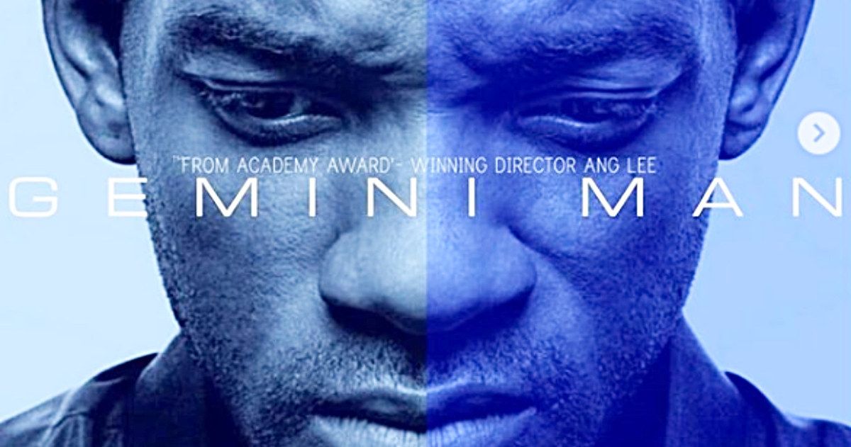 Gemini Man Poster Splits Will Smith in Half
