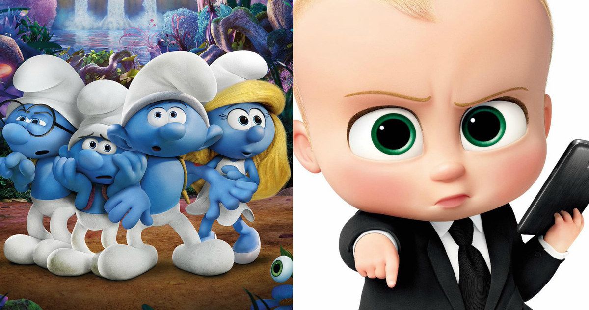 Can Smurfs Knock Boss Baby Off the Top of the Box Office?