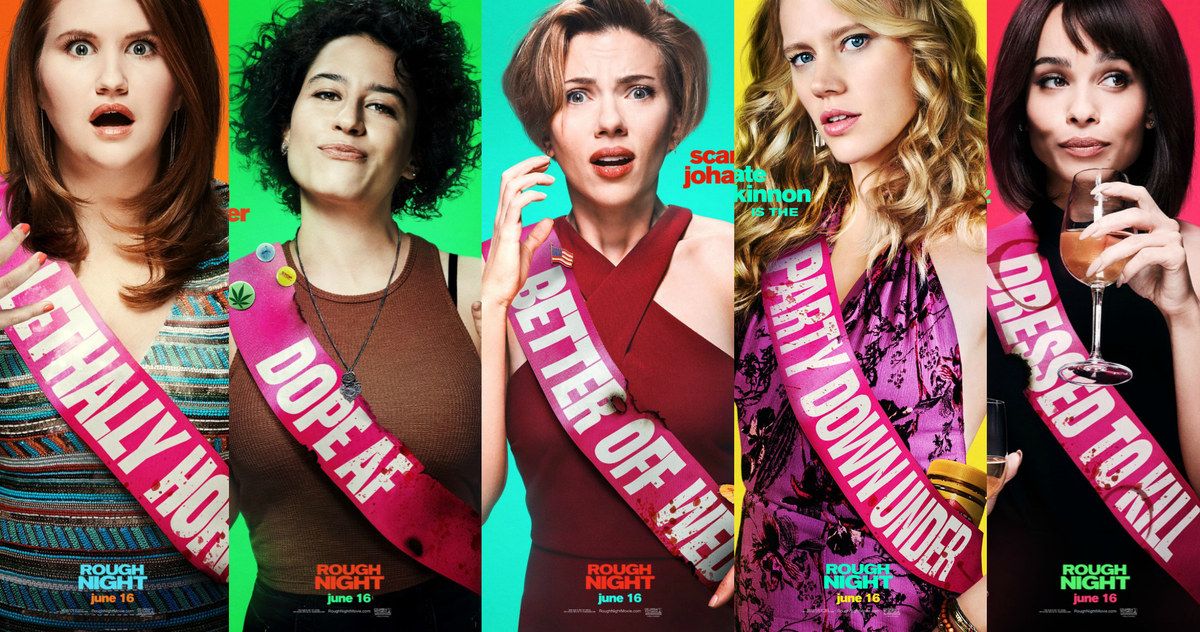 Rough Night Character Posters Introduce 5 Wild Ladies