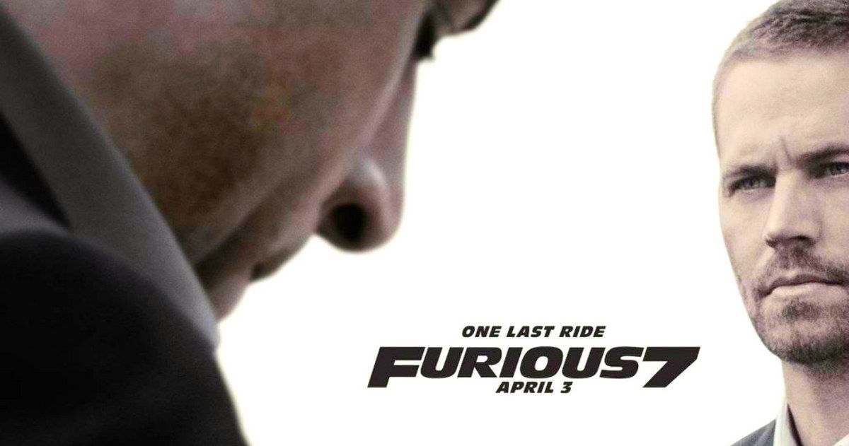 Furious 7 Poster: Walker and Diesel Take One Last Ride