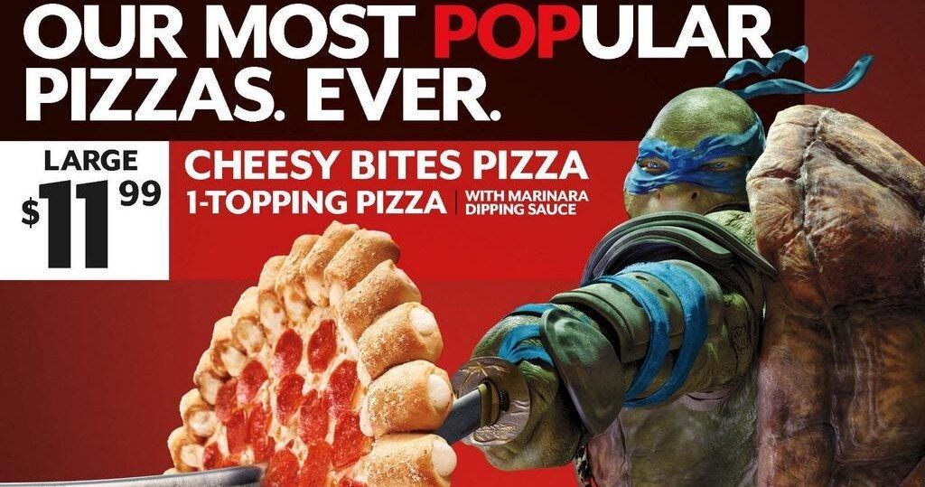Teenage Mutant Ninja Turtles Pizza Hut TV Spot and Promo Art