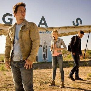 Mark Wahlberg, Nicola Peltz and Jack Raynor on the Set of Transformers: Age of Extinction