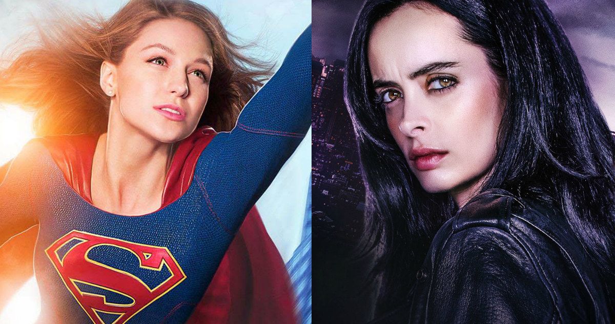 Supergirl &amp; Jessica Jones Stars Squash Marvel &amp; DC Rivalry
