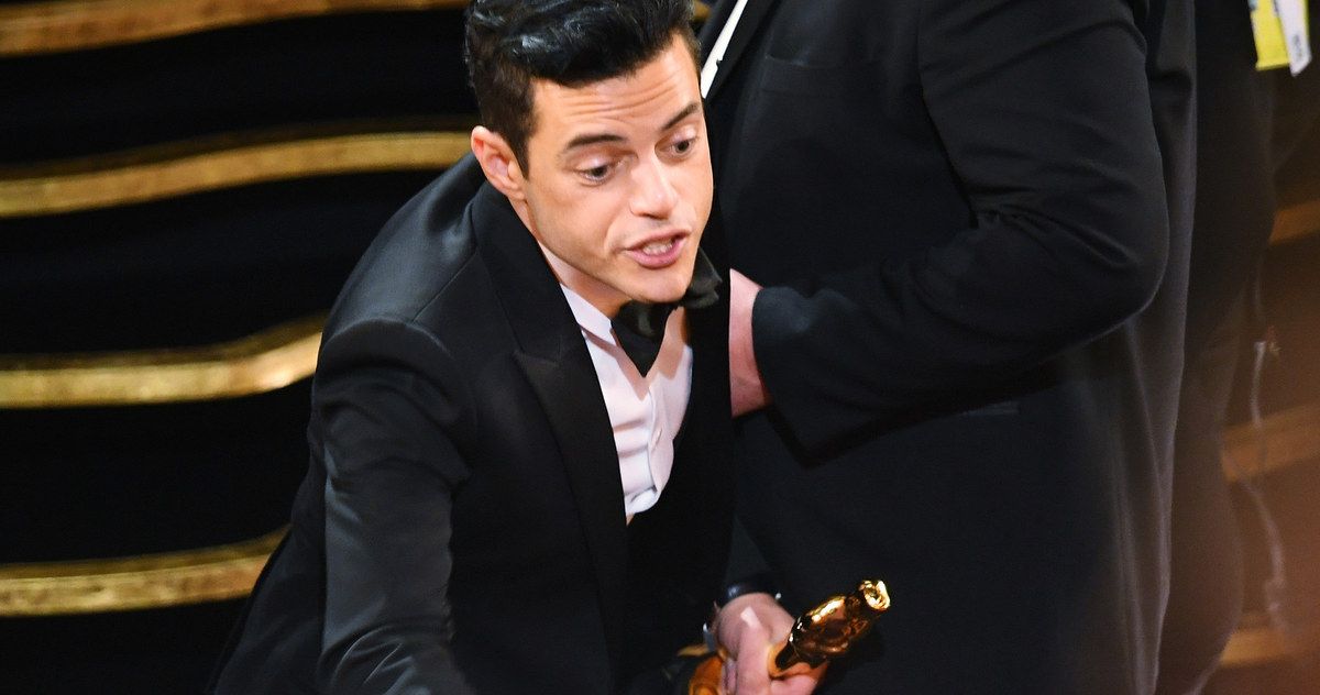 Rami Malek Fell Off Stage After Oscar Win, But Kept the Party Going