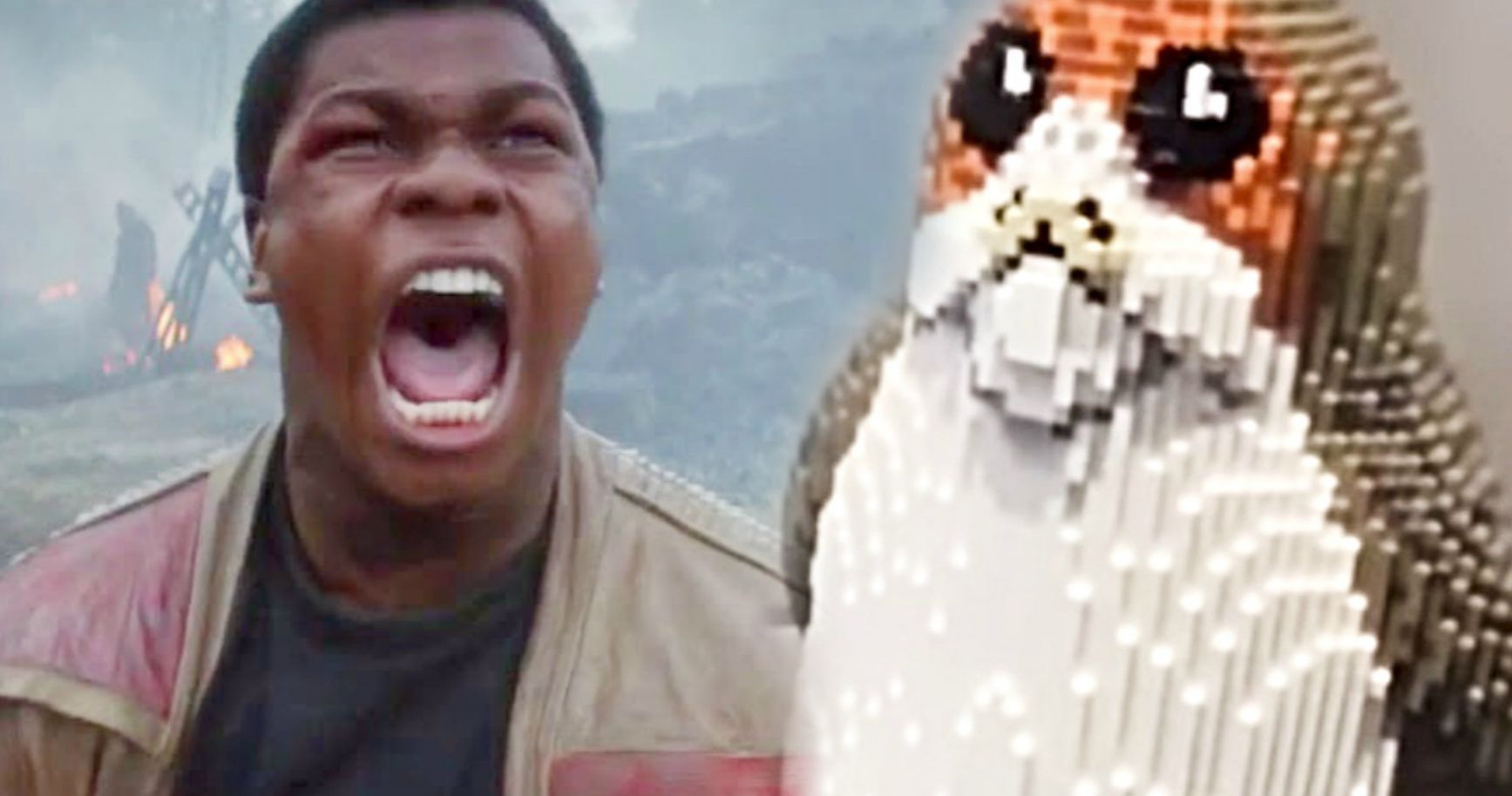 John Boyega Said He Hated Porgs So Lego Sent Him the Biggest One They Had