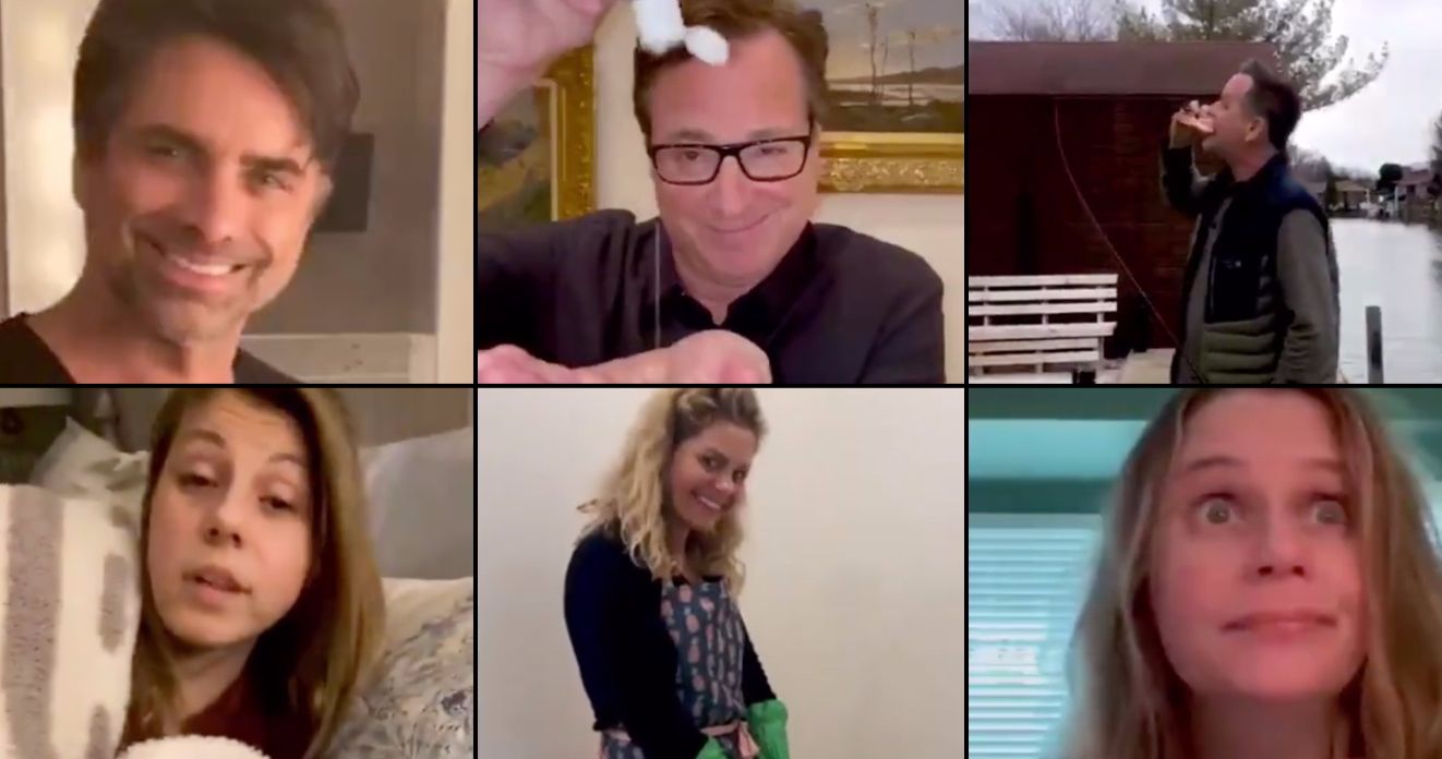 Full House Cast Spoofs Show Intro with StayatHome PSA
