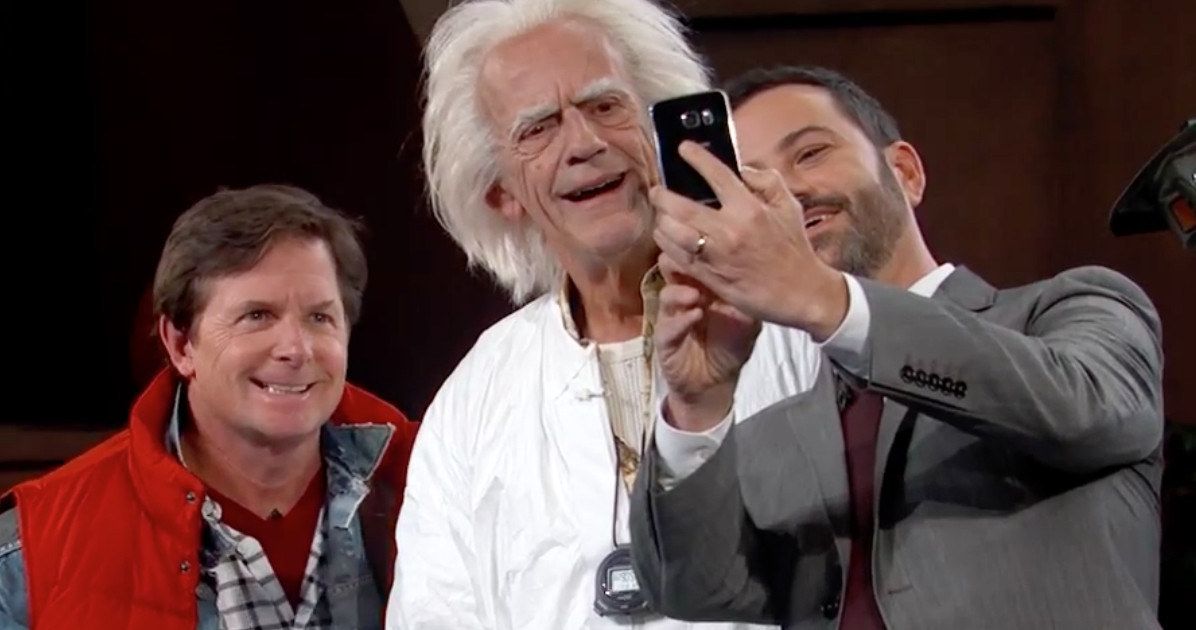 Watch Marty &amp; Doc Brown Reunite on Jimmy Kimmel Live