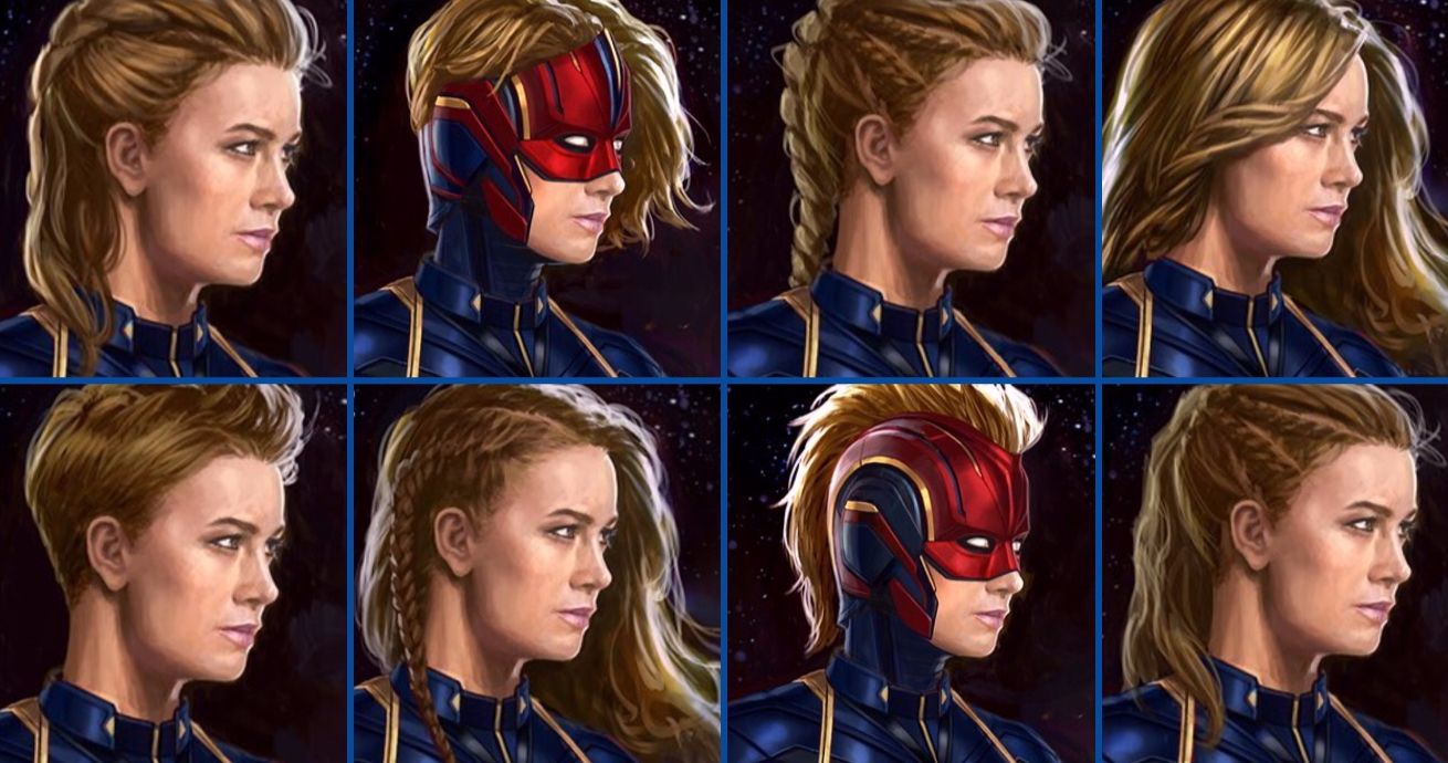 These Alternate Captain Marvel Hairstyles from Avengers: Endgame Are All Quite Fierce