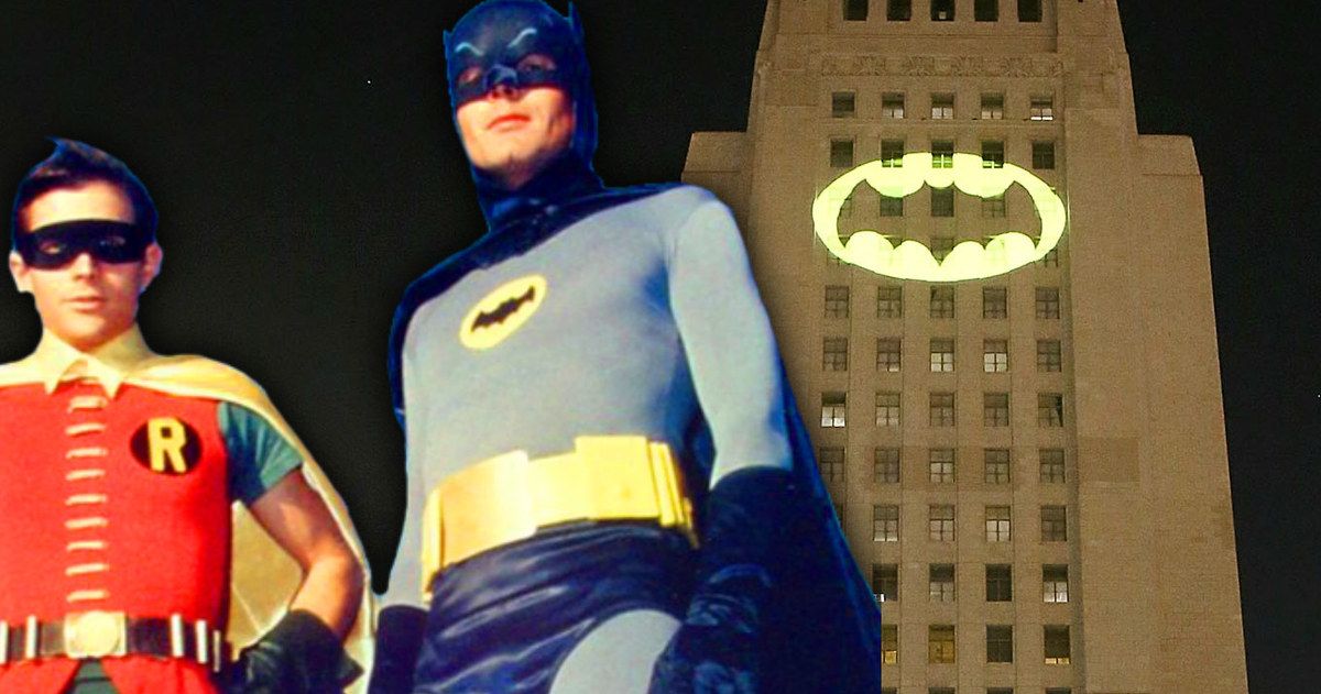Watch the Bat-Signal Light Up L.A. in Honor of Adam West