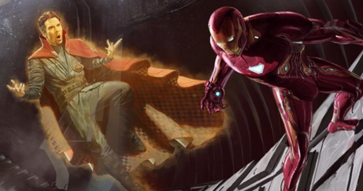 Doctor Strange Hassles Iron Man In Avengers: Infinity War Deleted Scene Art