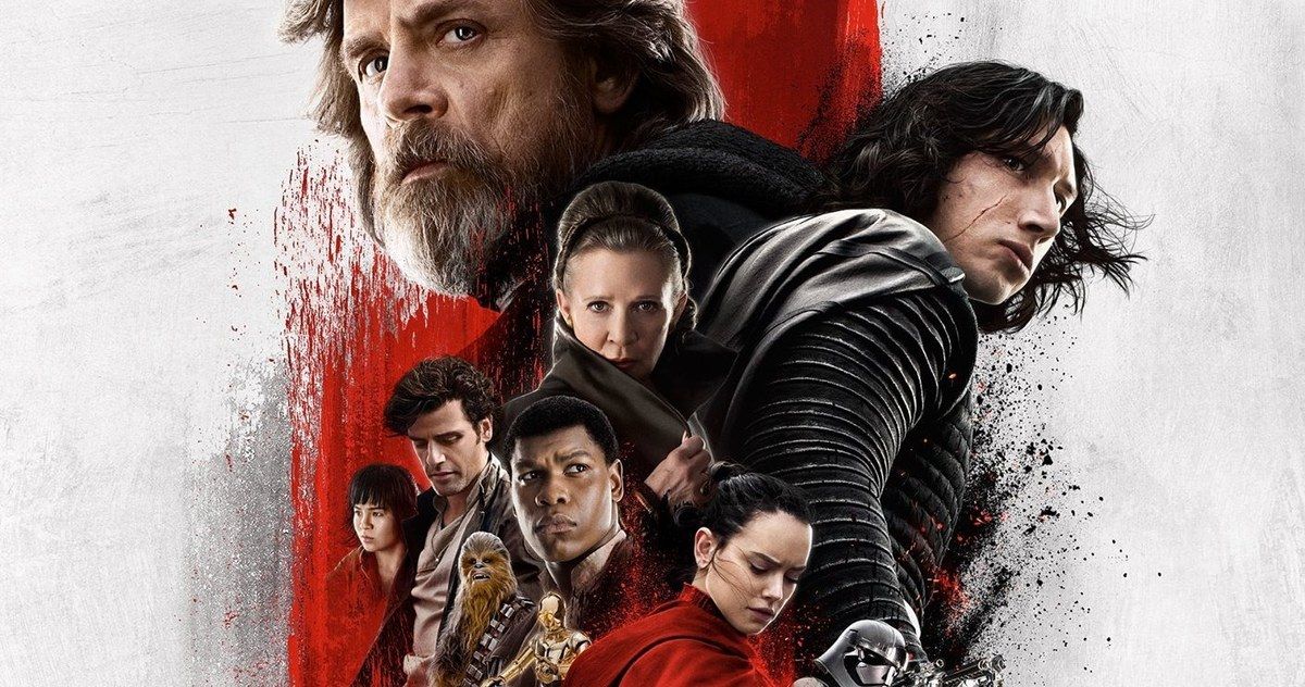 Last Jedi IMAX Poster Hints at Rey's Fall to the Dark Side