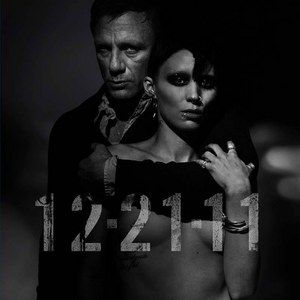 The Girl with the Dragon Tattoo London Set Photos with Hooded Rooney Mara