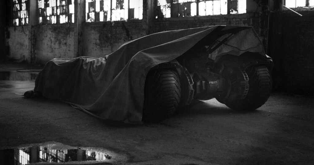 Batmobile Revealed on Batman Vs. Superman Set!
