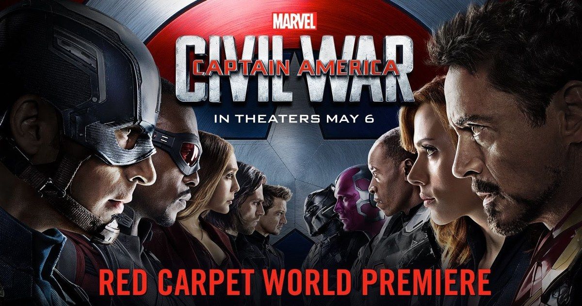 Watch the Captain America: Civil War Red Carpet Premiere Live Stream