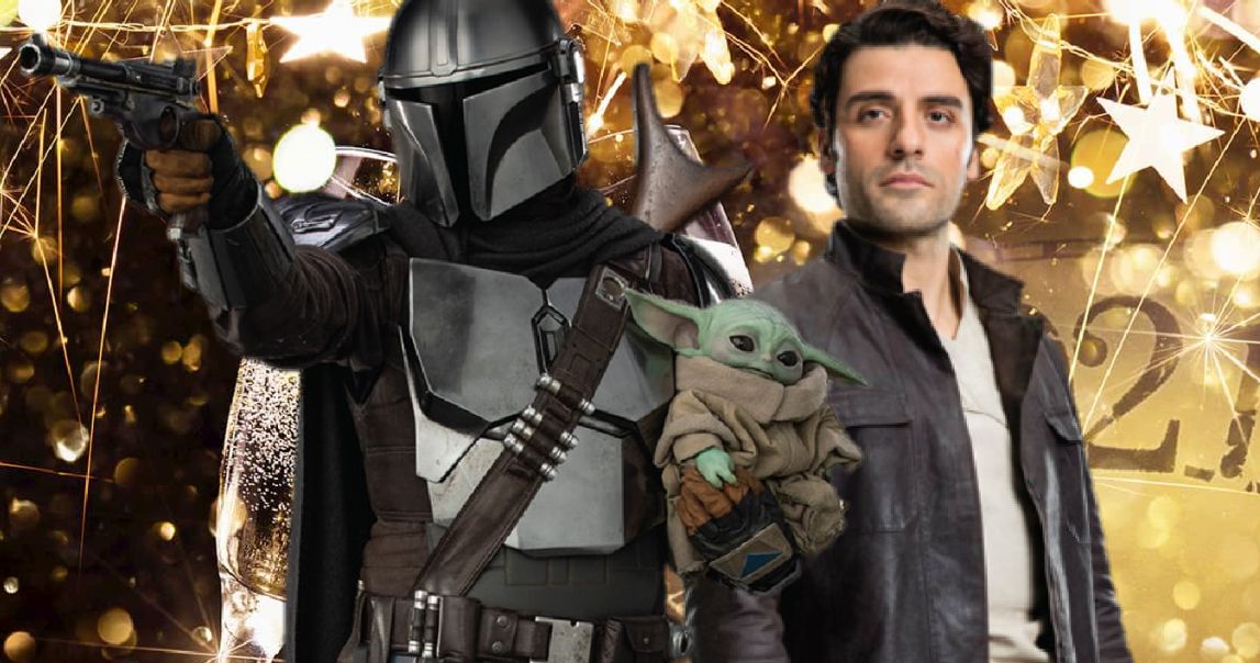 Mando Parties with Poe as Star Wars Favorites Ring in the New Year Together