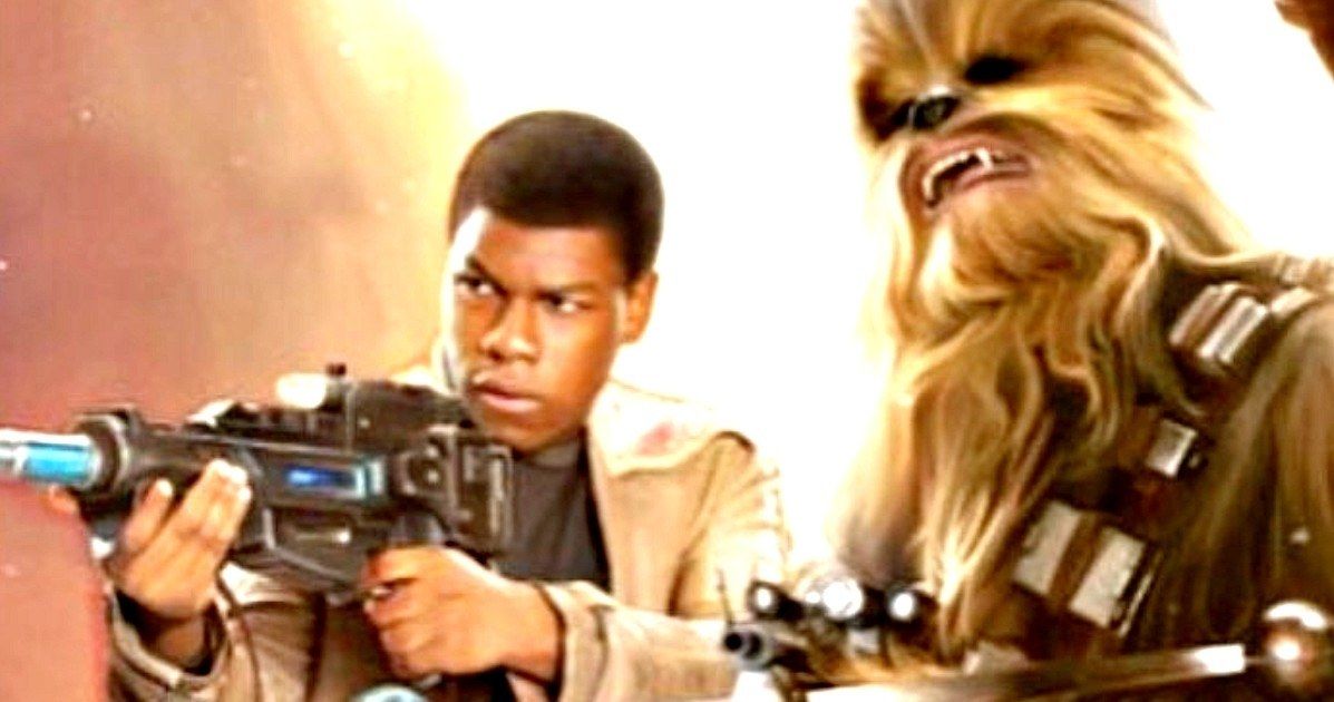 Star Wars 7 Photo Has Chewbacca, Finn &amp; a New Blaster