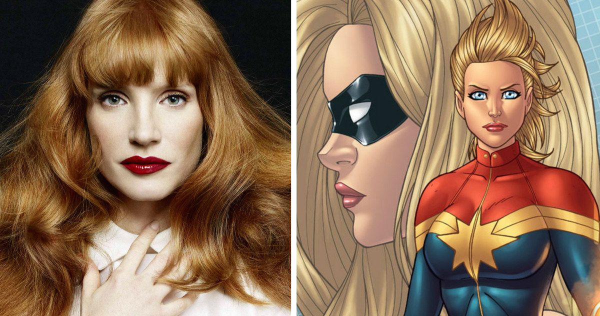 Jessica Chastain Confirms Marvel Talks; Is She Captain Marvel?