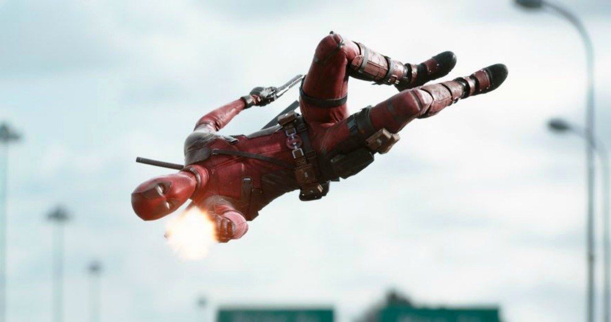 Deadpool Goes Flying in Latest Photo