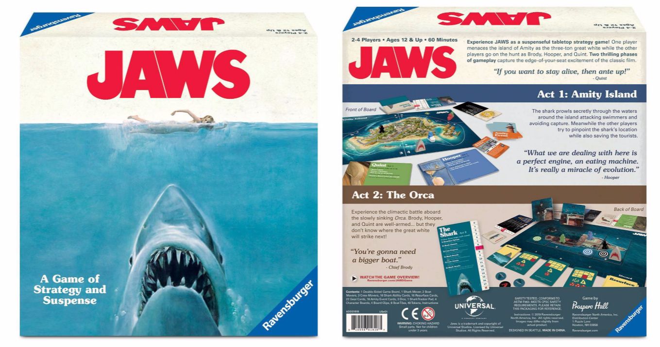 Jaws Board Game Swims Into Target, Play as the Shark or the Heroes